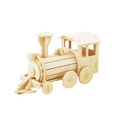 Puzzle 3D in legno: locomotiva